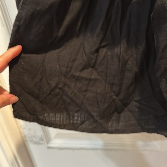 L Space Coronado Black Textured Gauze Button Front Romper M Dress Cover Up - Picture 8 of 8